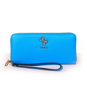 Guess dámská světle modrá velká peněženka - T/U (CAP)